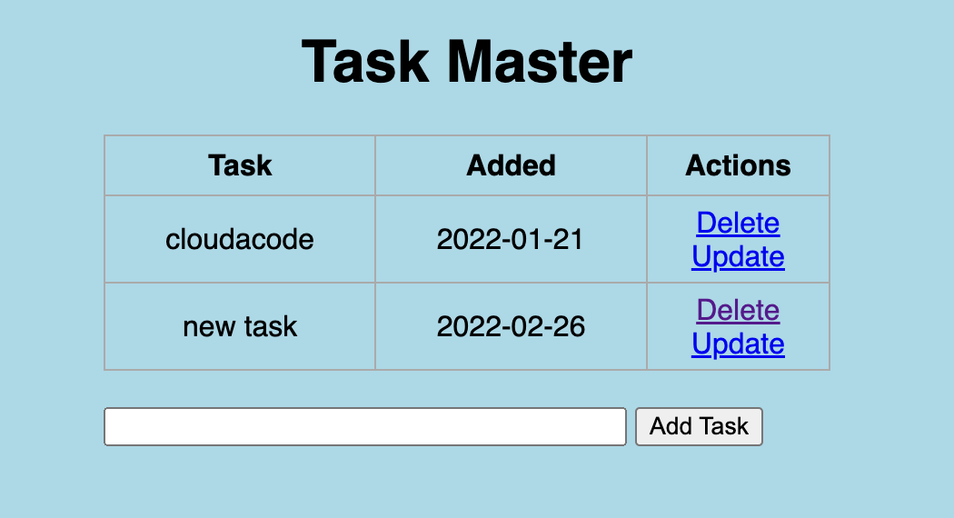 Task Web